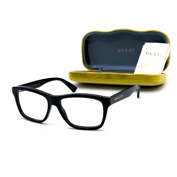 NEW GUCCI GG1177O 004 BLACK CLEAR UNISEX EYEWEAR GUCCI - Picture 2 of 12